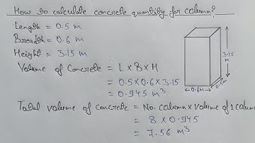 How to Calculate Cement, Sand & Aggregate for Column | Column Material Calculation Explained |