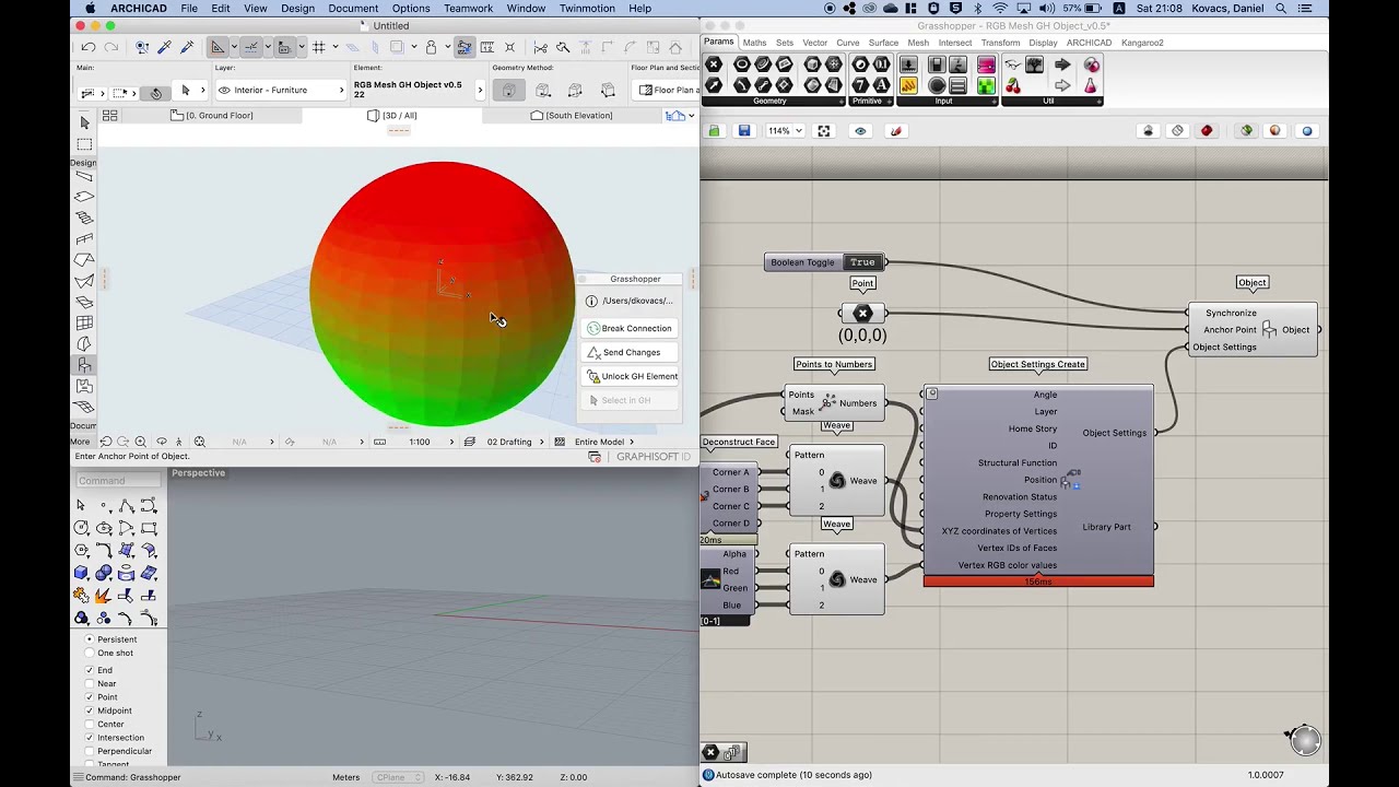 Rgb Mesh How to use the RGB Mesh GH Object - YouTube