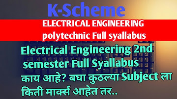 2nd sem Polytechnic K-Scheme ELECTRICAL Engineering full syllabus #msbte #polytechnic