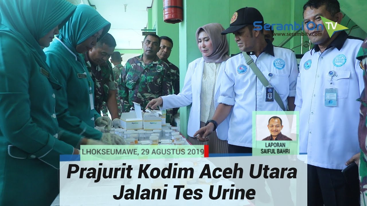 perjalanan ke langkawi Prajurit Kodim 0103 Aceh Utara Jalani Tes Urine, Begini Hasilnya