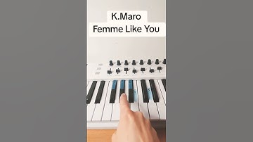 Thumbnail of K.Maro - Femme Like You - PIANO Facile #short #piano #tutoriel #beginners