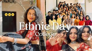 College Ethnic Day Vlog | Hansika Krishna🌼