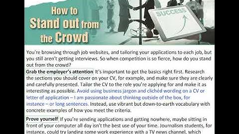 11_Text_How to Stand out from the Crowd