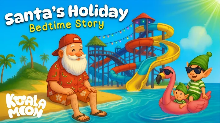 Santa's Summer Holiday ☀️ 🌊 Calming Bedtime Story for Kids 💤