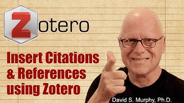 How to Insert Citations and References Using Zotero