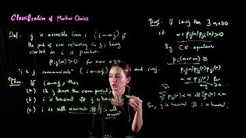[Probability & Stochastic Processes] - Lecture 34: CLASSIFICATION OF MARKOV CHAINS
