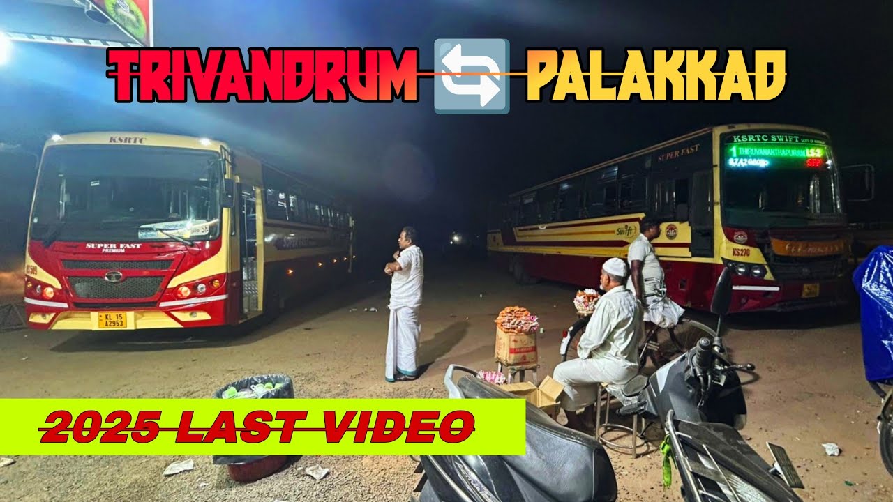 TRIVANDRUM 🔁 PALAKKAD  KSRTC 😓 experience 👍🏻📈🥹 