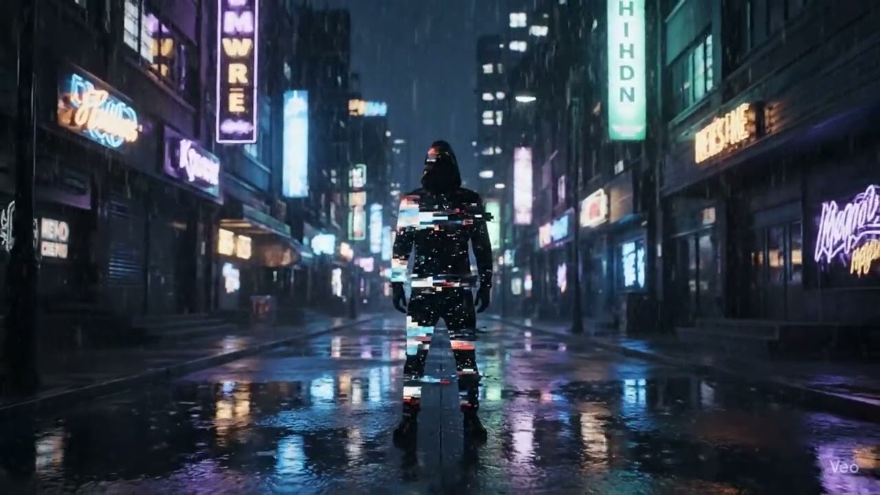 Cyberpunk Glitch 💥🌃 | Rainy Alley Loop Video Hip Hop Type Beat