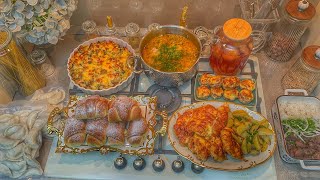 НАГОТОВИЛА НА НЕДЕЛЮ К ПРИЕЗДУ МУЖА😍 БУЛОЧКИ КАК ПУХ, ШАМПИНЬОНЫ ФАРШИРОВАННЫЕ, КУРИЦА ПОД СЫРОМ ИТД