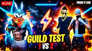 LIVE 🔴 GUILD TEST FREE FIRE | LIVE STREAM GUILD TEST | FREE FIRE LIVE GULD TEST 🔥😱 #freefirelive