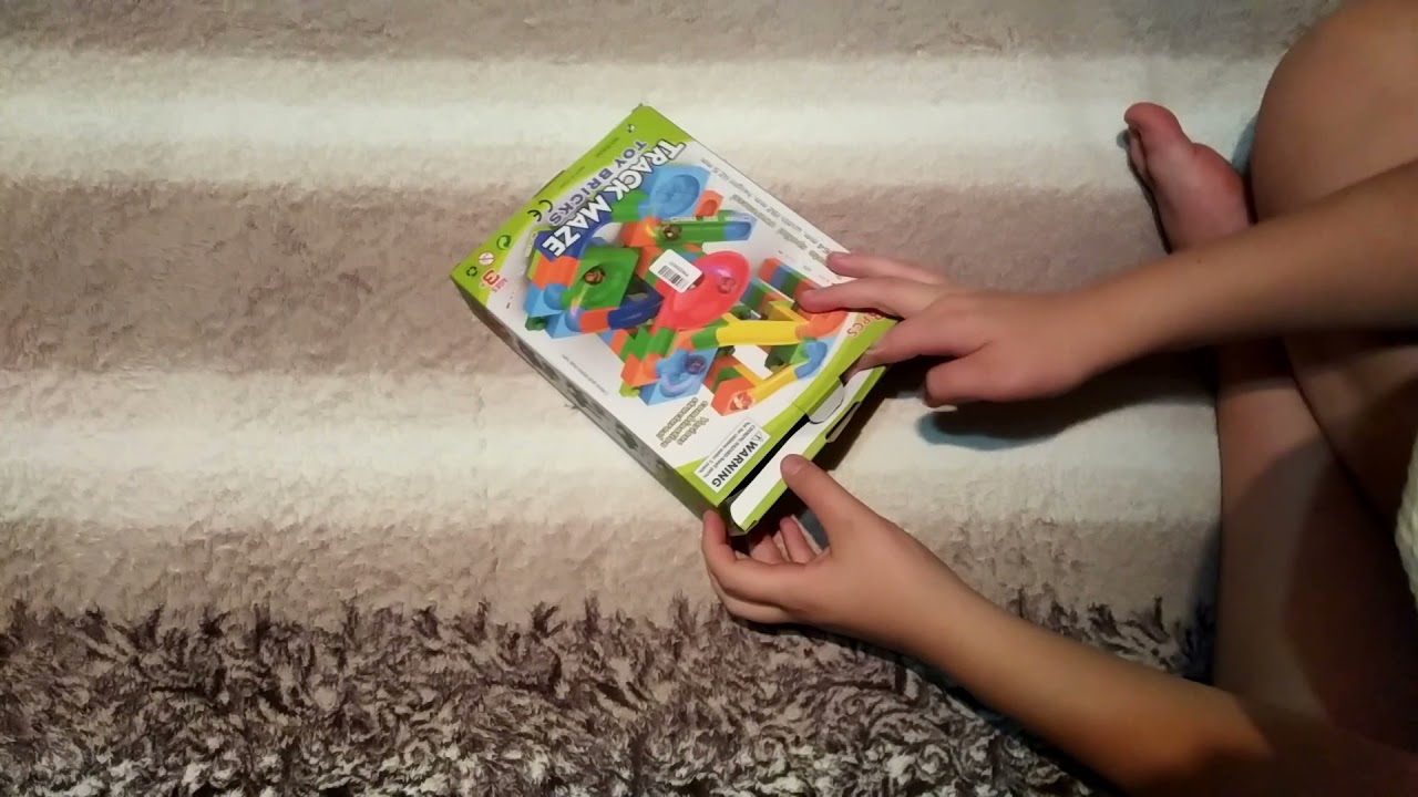 Распаковка Набор игровой Maya Toys Конструктор-лабиринт 128 деталей (4812501166620) из Rozetka