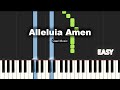Gael Music - Alleluia Amen | EASY PIANO TUTORIAL BY Extreme Midi