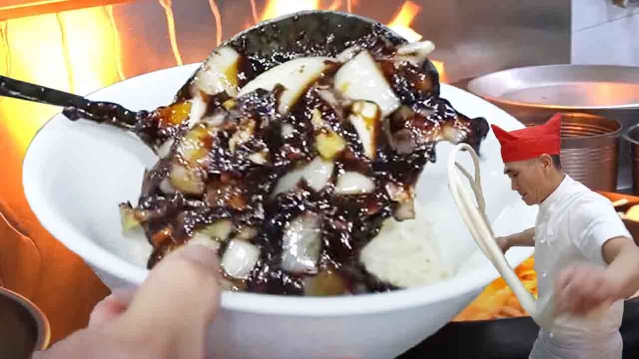 수타짜장면 만들기