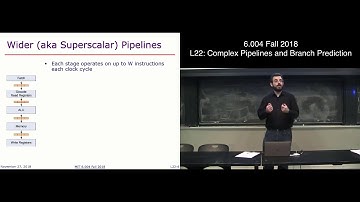 MIT 6.004 L22: Complex Pipelines and Branch Prediction