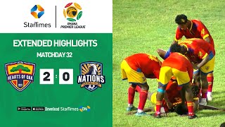 Accra Hearts Of Oak 2-0 Nations Fc Highlights Ghana Premier League