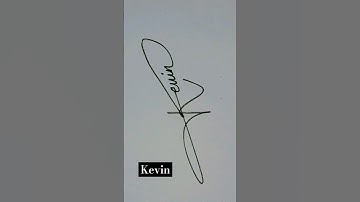 comment & subscribe for yours #signature #autographs #name #trending #kevin #youtubeshorts #yt #art
