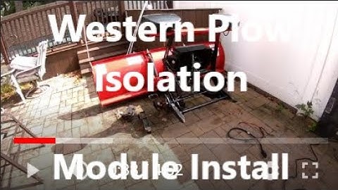 Western Plow Wiring Module Install