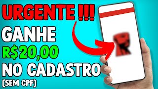 R20,00 Reais No Cadastro Ganhe Dinheiro No Cadastro Via Pix Apps Pagando Por Cadastro 2022