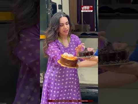 Naila Grrewal ने सेट पर मनाया बर्थडे, मीडिया-पैपराजी संग दिखीं खुश