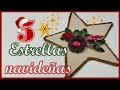 5 ESTRELLAS PARA DECORAR EN ESTA NAVIDAD // Manualidades navideñas con reciclaje // Christmas Crafts