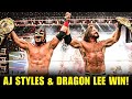 AJ Styles & Dragon Lee DEFEND Tag Titles Against Je’Von Evans & Leon Slater at WWE SNME!