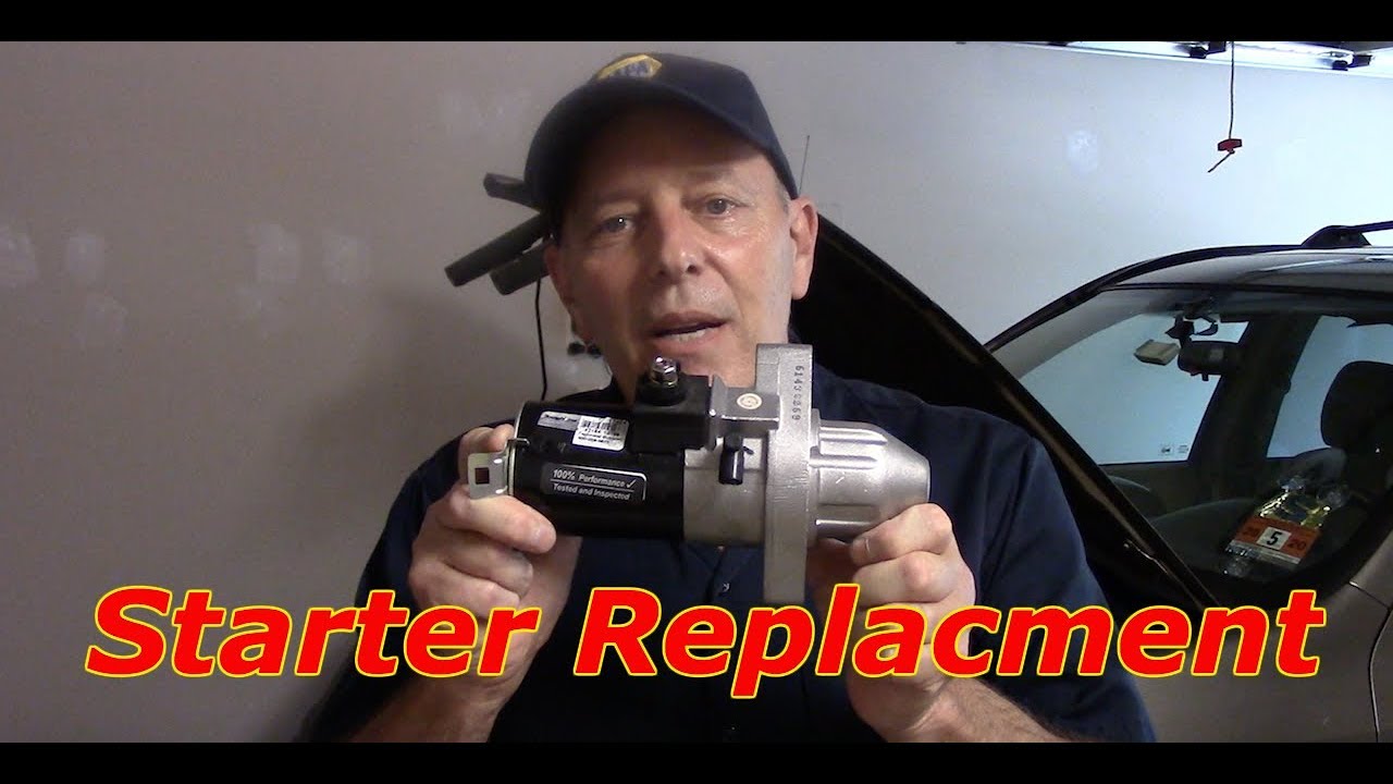 How To Replace The Starter On A 2006 Honda CRV - YouTube