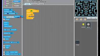 Year 4 Scratch lesson 4 part 2 adding a sprite for Pacman to hit and score points - Variables