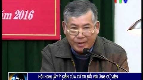 Hội nghị lấy ý kiến của cử tri đối với ứng cử viên Đại biểu Quốc hội và Đại biểu HĐND các cấp