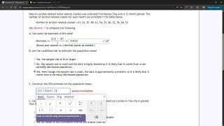 Constructing a Confidence Interval for a Mean with Desmos