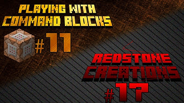 Playing With Command Blocks/Redstone Creations: Daylight/Weather Detector/Changer (1.6.2+)