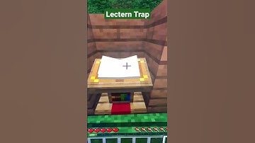 Lectern Trap #lifehacks #information #minecraft #mlg #clutch