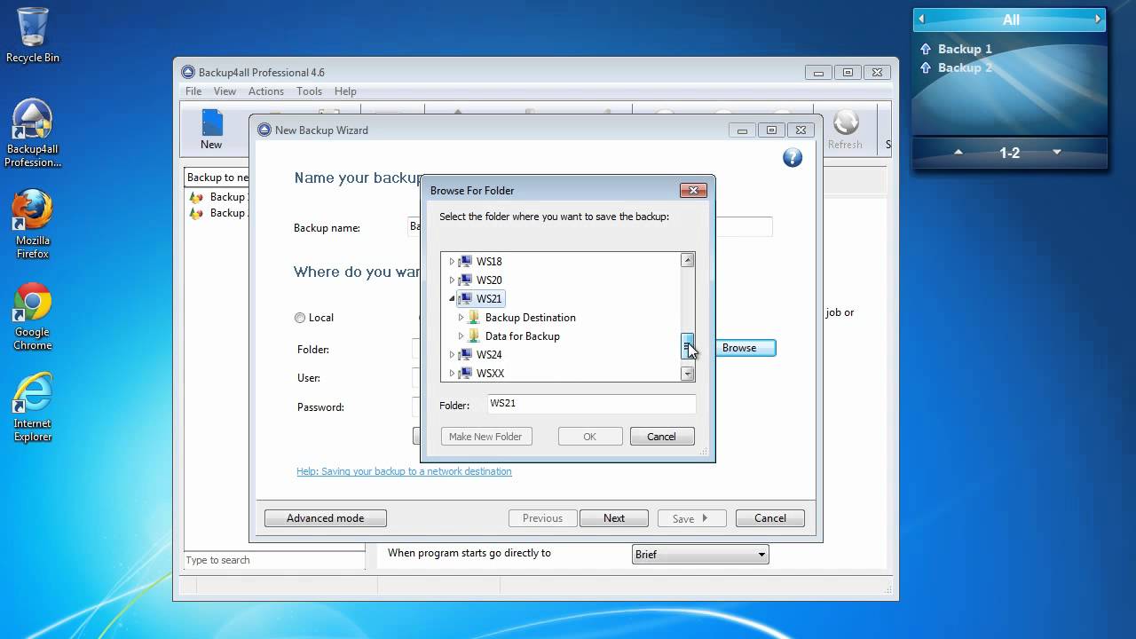Case study: One Source -- Multiple Destinations backup with Backup4all