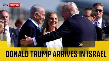 BREAKING: Trump arrives in Israel as first hostages are released