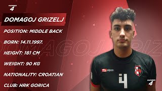 Domagoj Grizelj - Centre Back - HRK Gorica - Highlights - Handball - CV - 2019-21