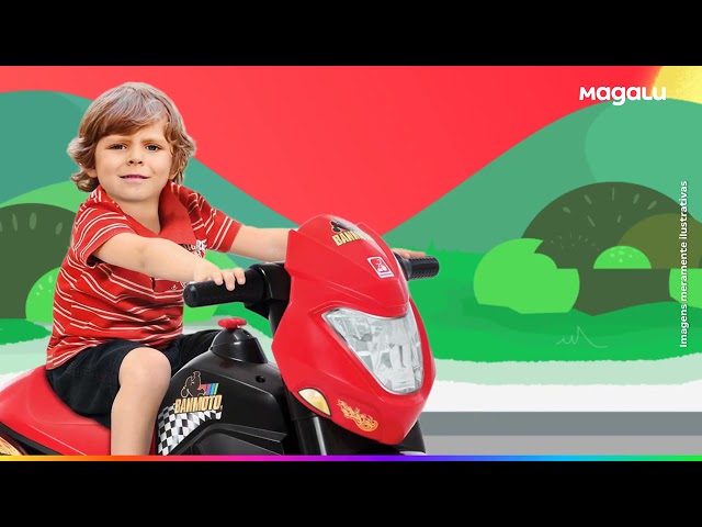 Moto Elétrica Infantil Super Moto Elétrica GP Grafite 6v - Bandeirante