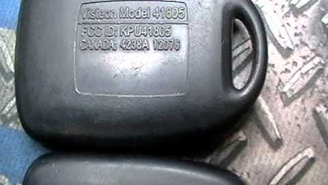 Mazda RX8 cant program the keylees entry remote solution