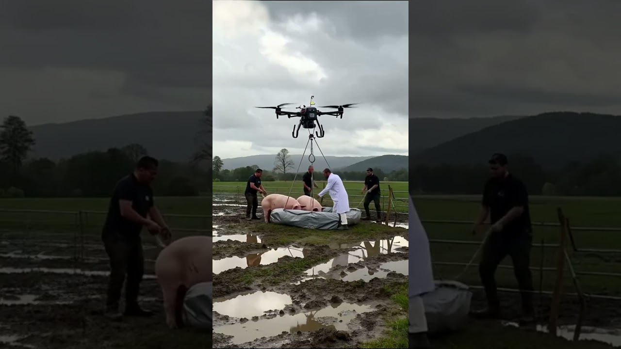 Drone Clears Farmland Area from Wild Boar Invasion — Rescue & Release 