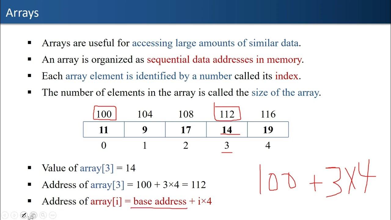 6.11 Computer Architecture Chapter 6 - Arrays - YouTube