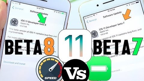 iOS 11 Beta 8 Vs Beta 7 Battery & Performance TEST