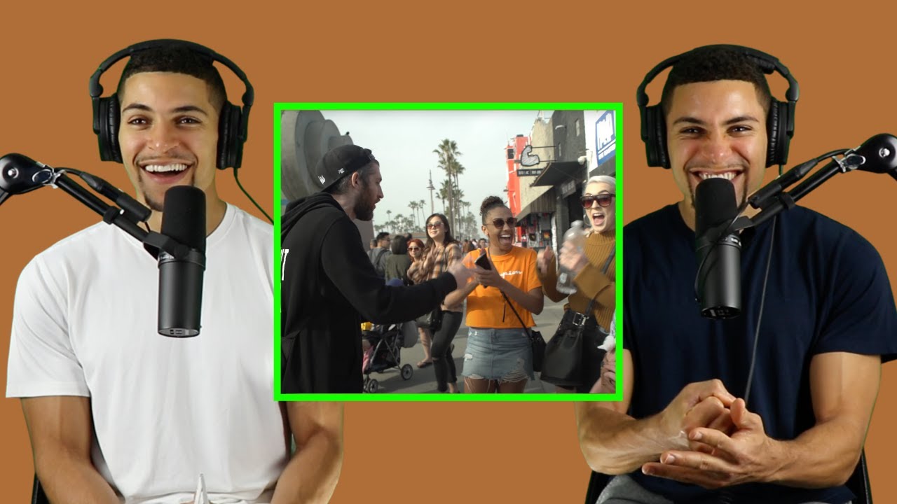 Близнецы реагируют на потрясающий фристайл Гарри Мака на пляже Венис-Бич