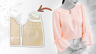 Draft This Gathered Front Blouse Pattern in 5 Minutes | Step-by-Step Tutorial