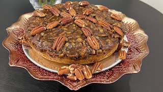 Upside Down Pecan Cake!!  #pecans #upsidedowncake #sweetandsaltybyrhonda
