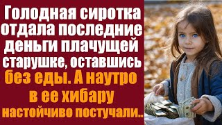 видео: Голодная сиротка отдала последние деньги плачущей старушке, оставшись без еды. А на утро в её хибару картинка: Голодная сиротка отдала последние деньги плачущей старушке, оставшись без еды. А на утро в её хибару