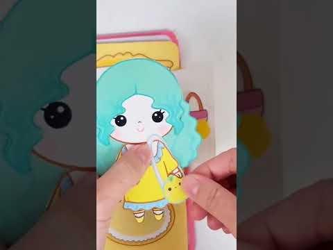 옐로우룸에서 아기자기 귀엽게 코디♡ 종이구관 Paper dolls <strong>Book</strong> #<strong>shorts</strong>