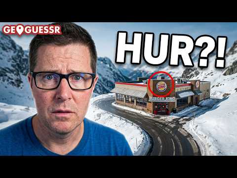 Jag testar Geoguessr med bara Burger king restauranger!