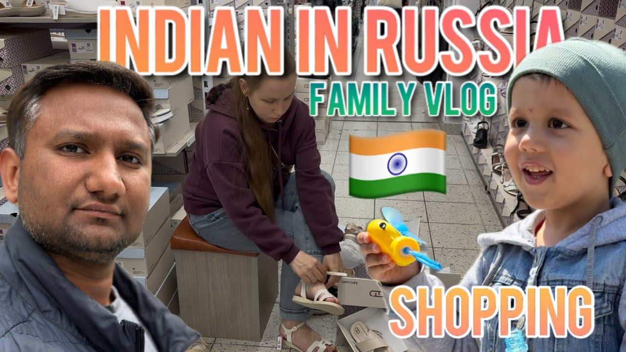Indian-Russian family VLOG Shopping