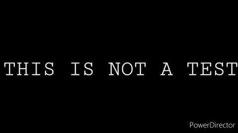 [ARCHIVE] WARNING: THIS IS NOT A TEST |OHIO EMERGENCY BROADCAST| WARNING: THIS NOT A TEST