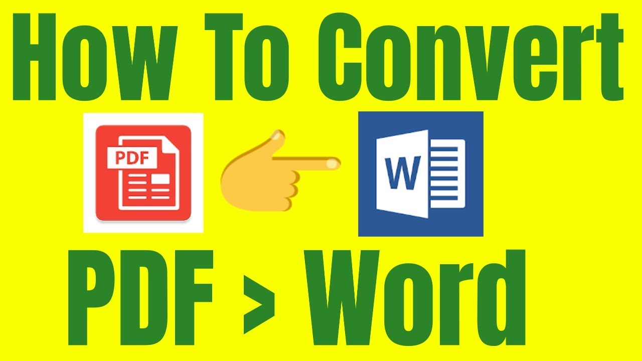 How To Convert Pdf To Word Without Software Words Converter Pdf
