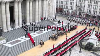 Timelapse of the funeral cortege carrying the coffin of f...