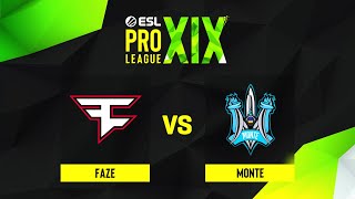 FaZe проти Monte | Мапа 3 Mirage | ESL Pro League Season 19